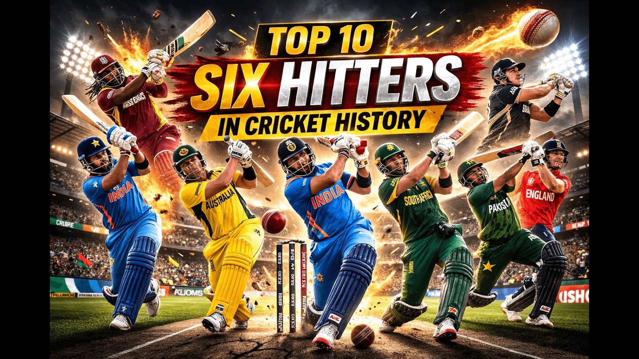 Top 10 Biggest Six Hitters in Cricket History