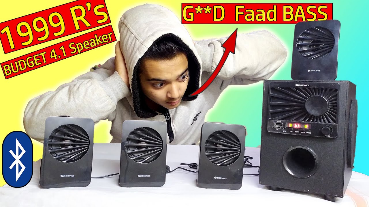 Best Budget High Bass HomeTheater Speaker Under 2000Rs | Sound Test of Zebronics Zeb Sunshine 4.1