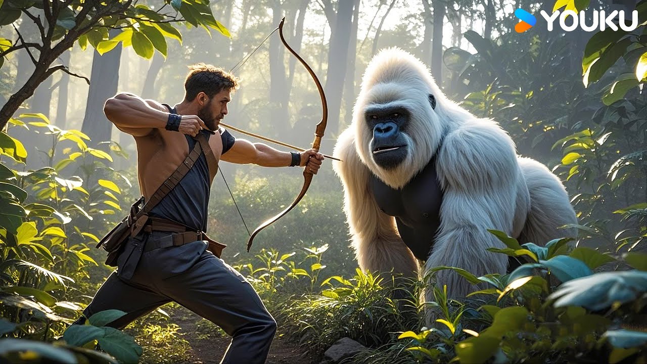 Man uses bow and arrow against gorilla! | Shennong Savage | YOUKU MONSTER MOVIE