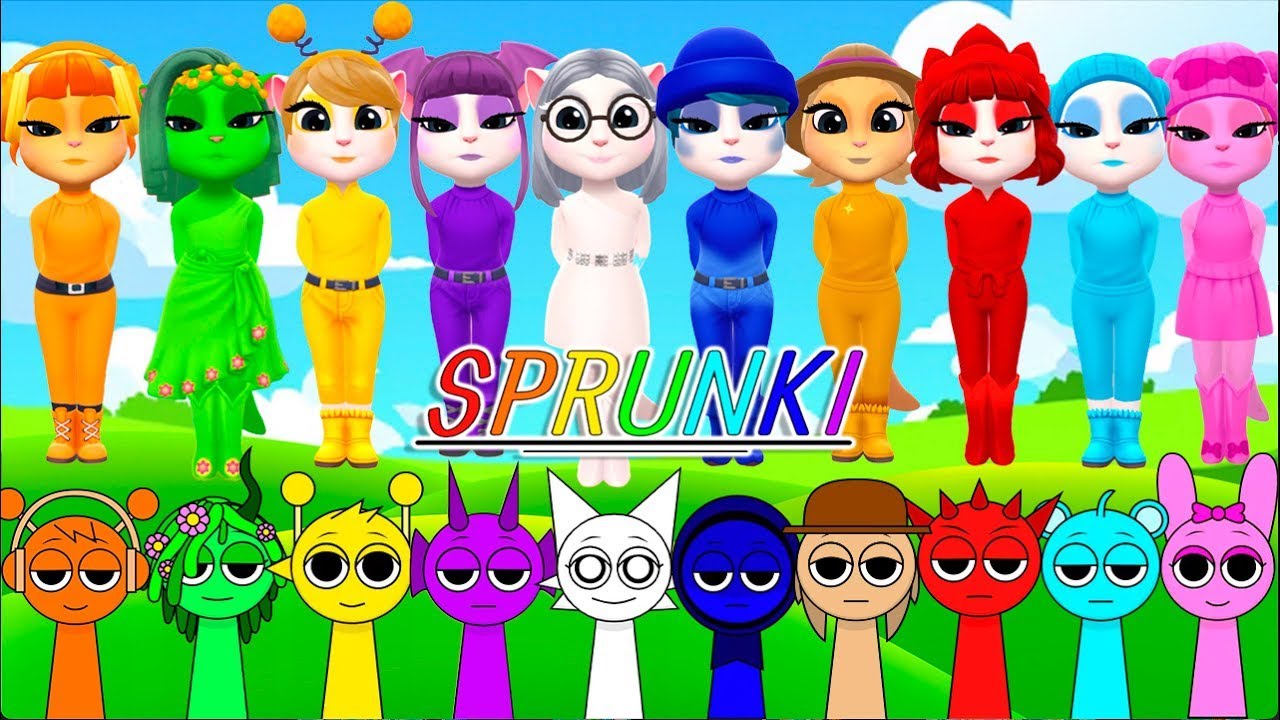 My talking Angela 2 | SPRUNKI INCREDIBOX | All Characters | New update |  Cosplay