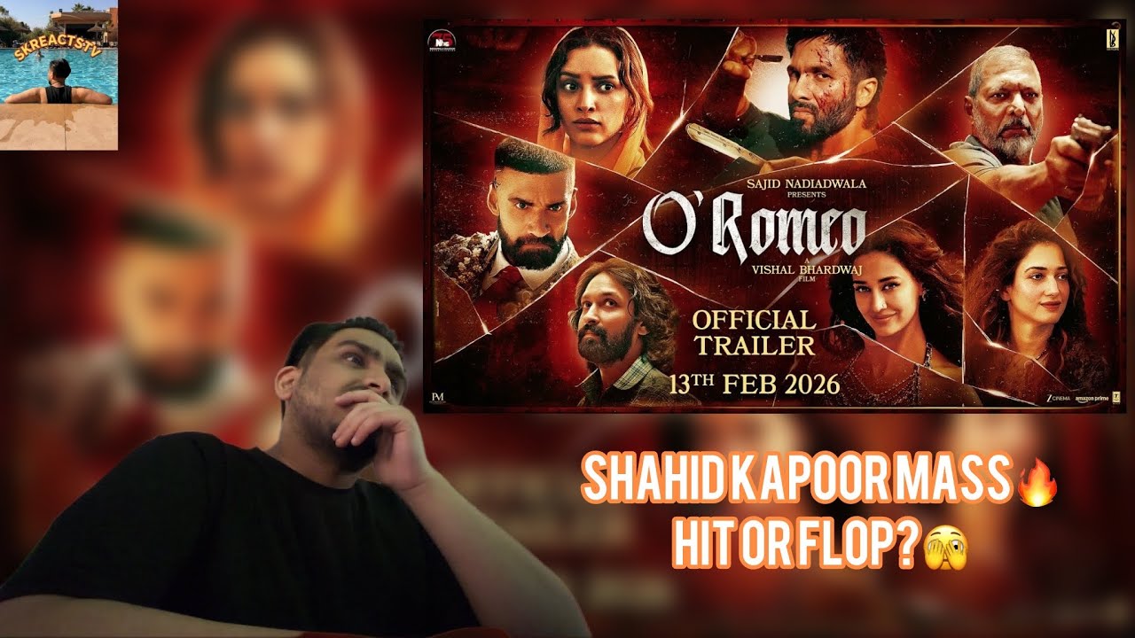O ROMEO • Trailer Reaction • Shahid Kapoor, Triptii Dimri, Nana Patekar, Disha Patani, Avinash | 