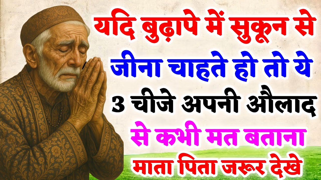 अगर बुढ़ापे में चैन की नींद चाहिए, तो ये 3 राज़ औलाद से छुपा लेना वरना पछताओगे! | SJ TALKS