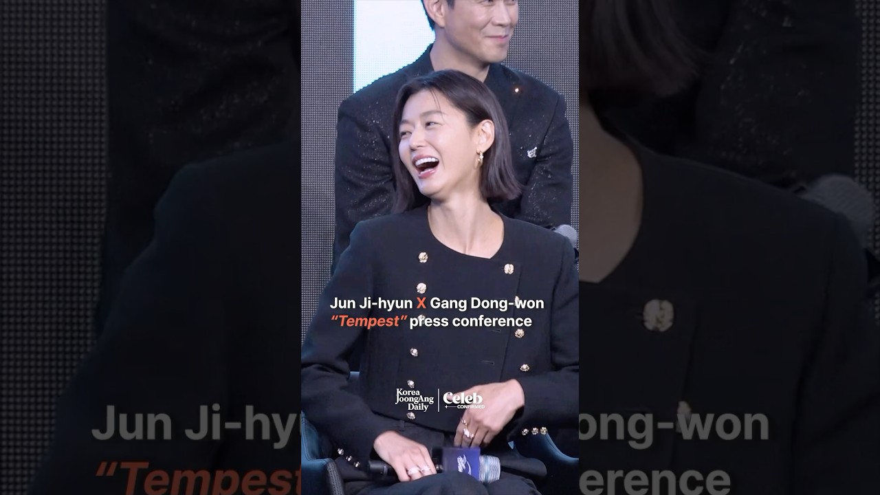 Jun Ji-hyun X Gang Dong-won &ldquo;Tempest&rdquo; press conference #kdramas #Junjihyun #Gangdongwon #Tempest
