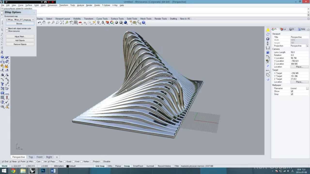 Rhino Curved Pavilion