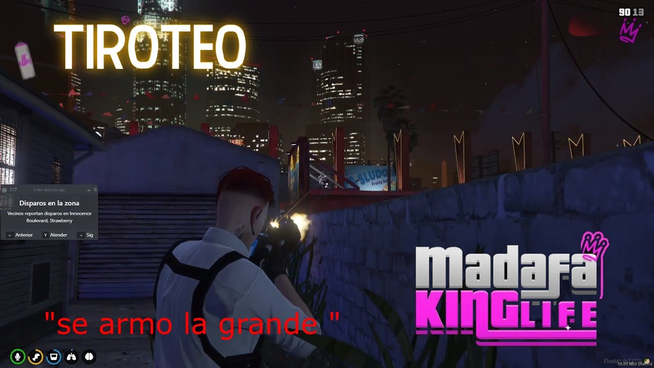 KYLIAM EN UN TIROTEO SE PICO TODO 👑MADAF4KING LIFE 👑