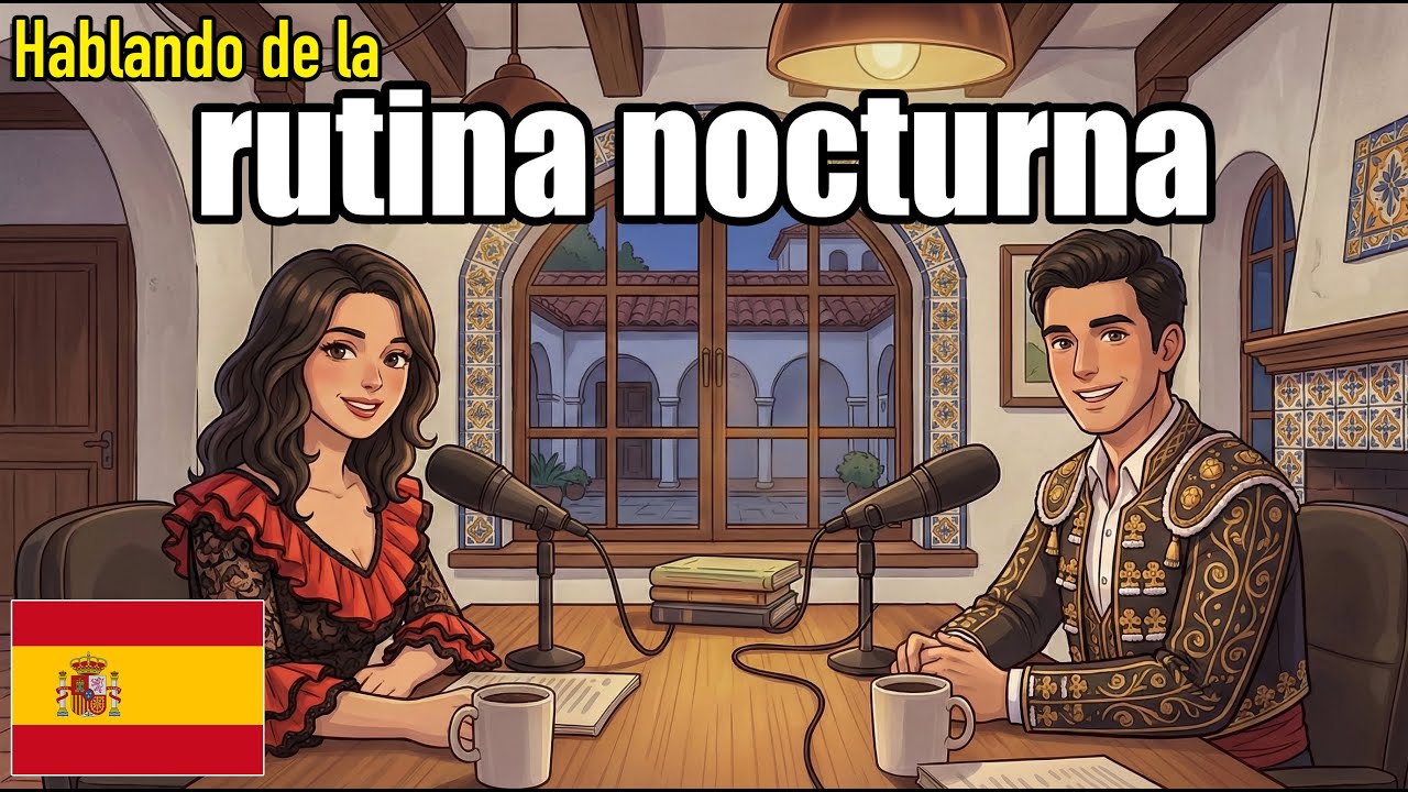 How to talk about your evening routine in Spanish | Daily Spanish Conversation Practice