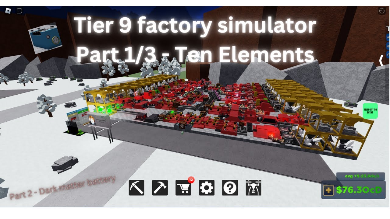 Tier 9 farm factory simulator. part 1 of 3 - ten elements