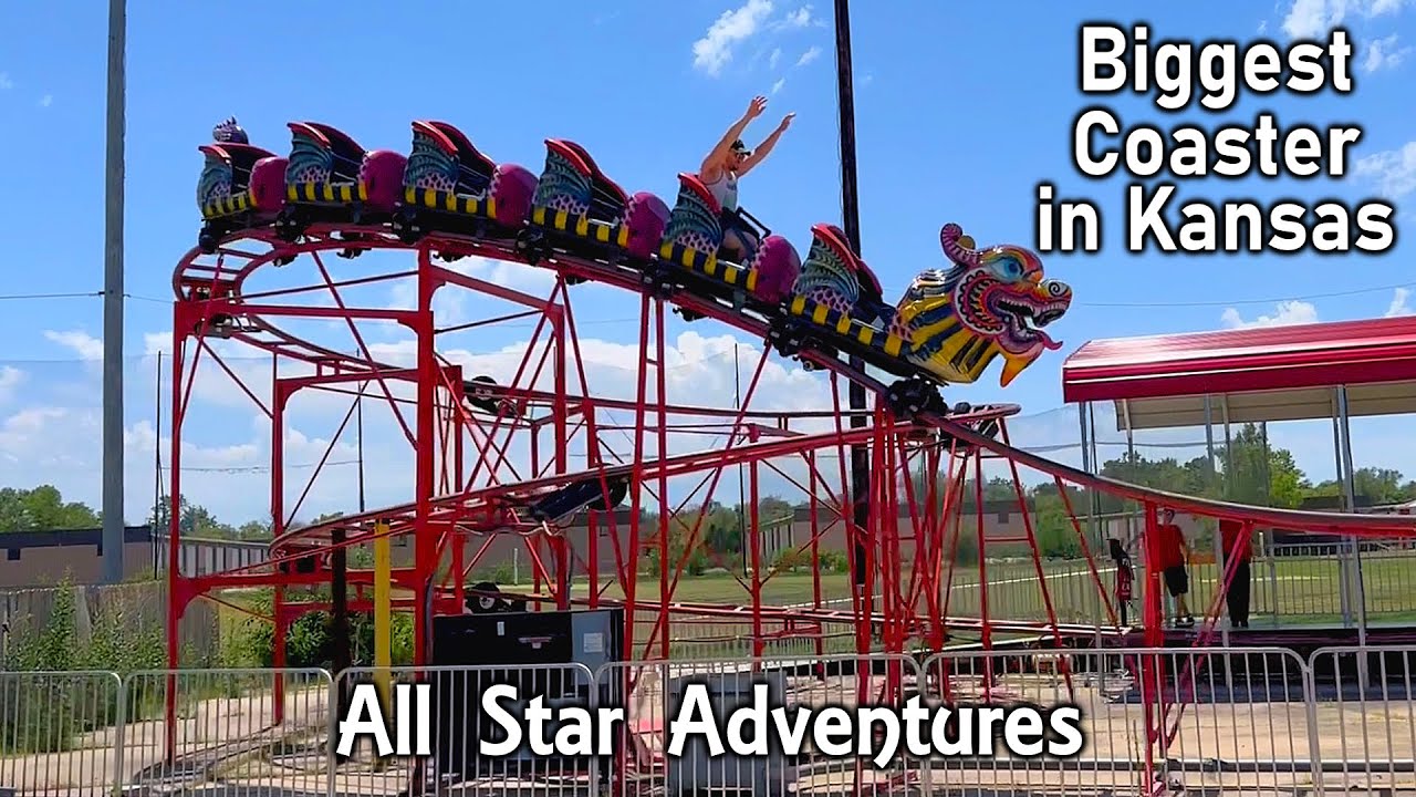 The Largest Coaster in Kansas (was a Dragon Wagon) - All Star Adventures - So Mini Parks 6