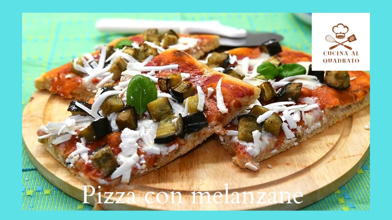 Pizza in teglia con melanzane e ricotta salata