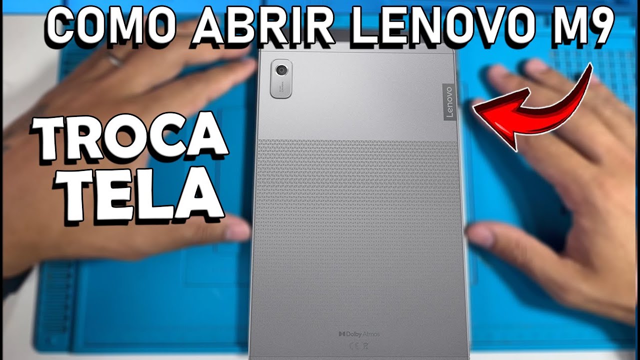 M9 COMO ABRIR E TROCAR A TELA DO TABLETE DA LENOVO M9!
