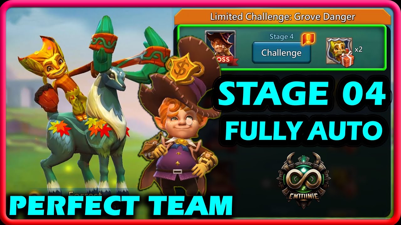 Lords Mobile Limited Challenge Grove Danger Stage 4 Fully Auto | Grove Guardian Stage 4 Fully Auto