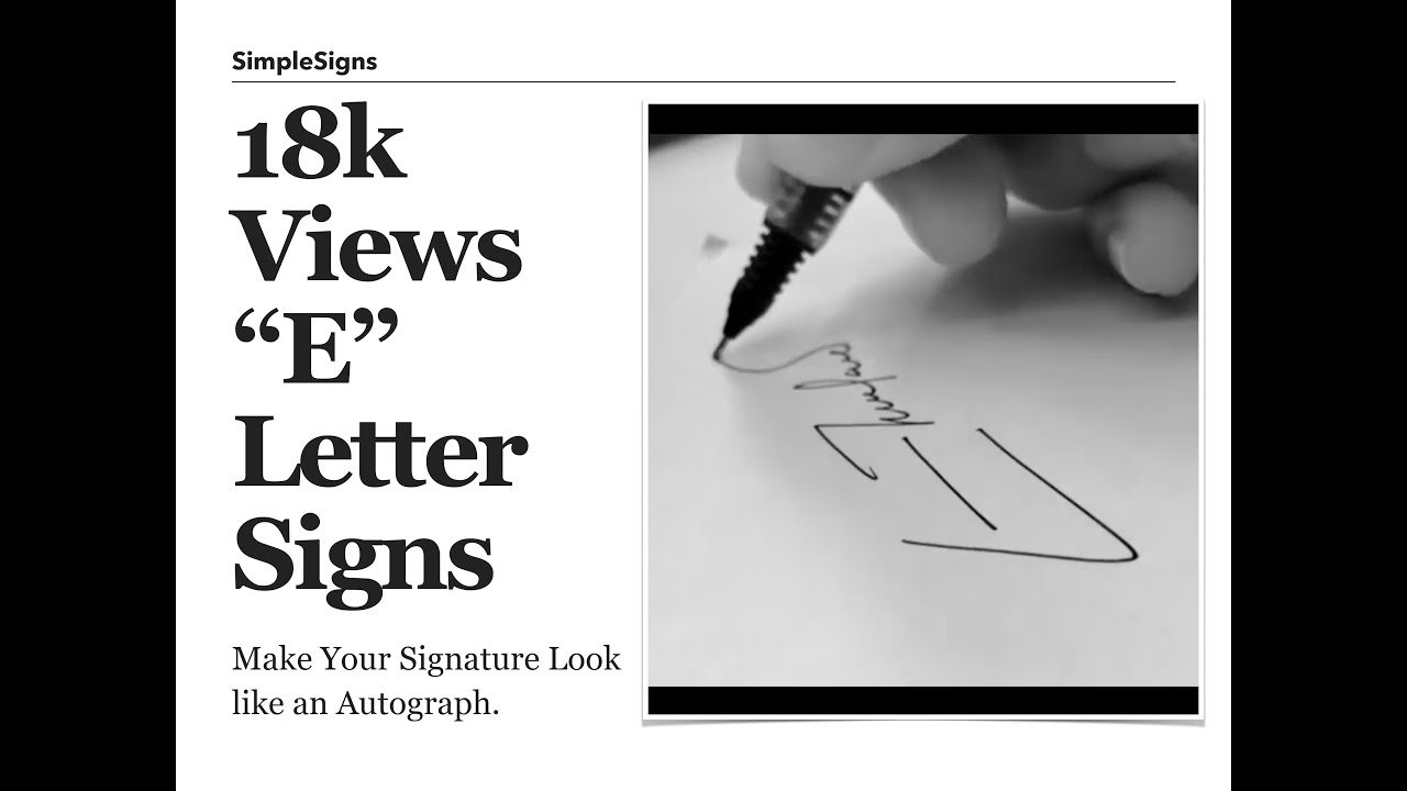 Draw a Stylish Signature starting with letter 