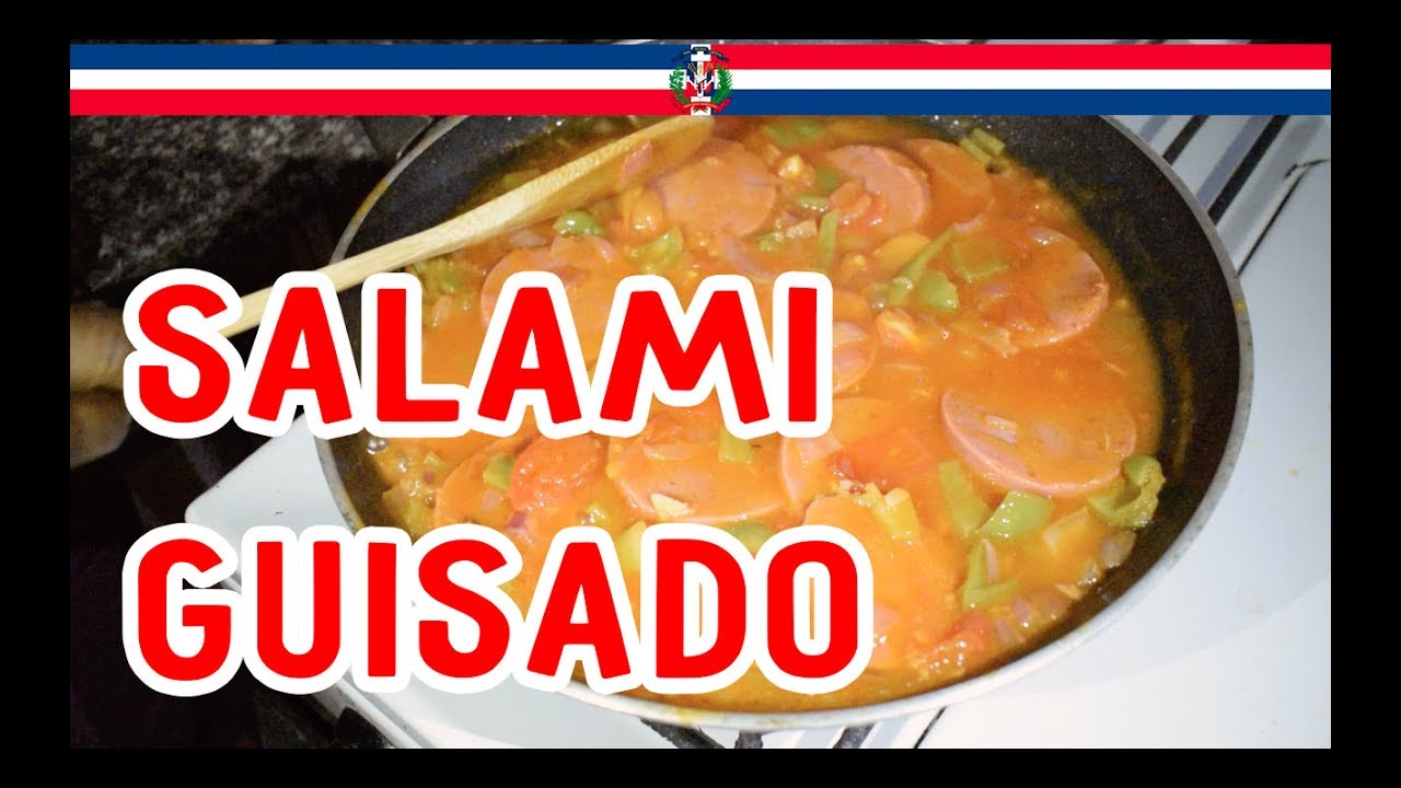 Receta Salami Guisado Estilo Dominicano - Cocinando con Yolanda