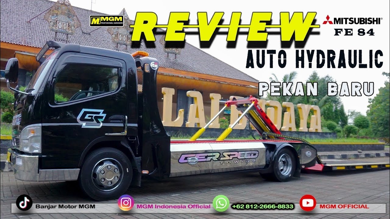Review Towing Auto Hidrolik dari Mitsubishi FE 84 Karya MGM Karoseri.#Karoseri#Towing#Mitsubishi