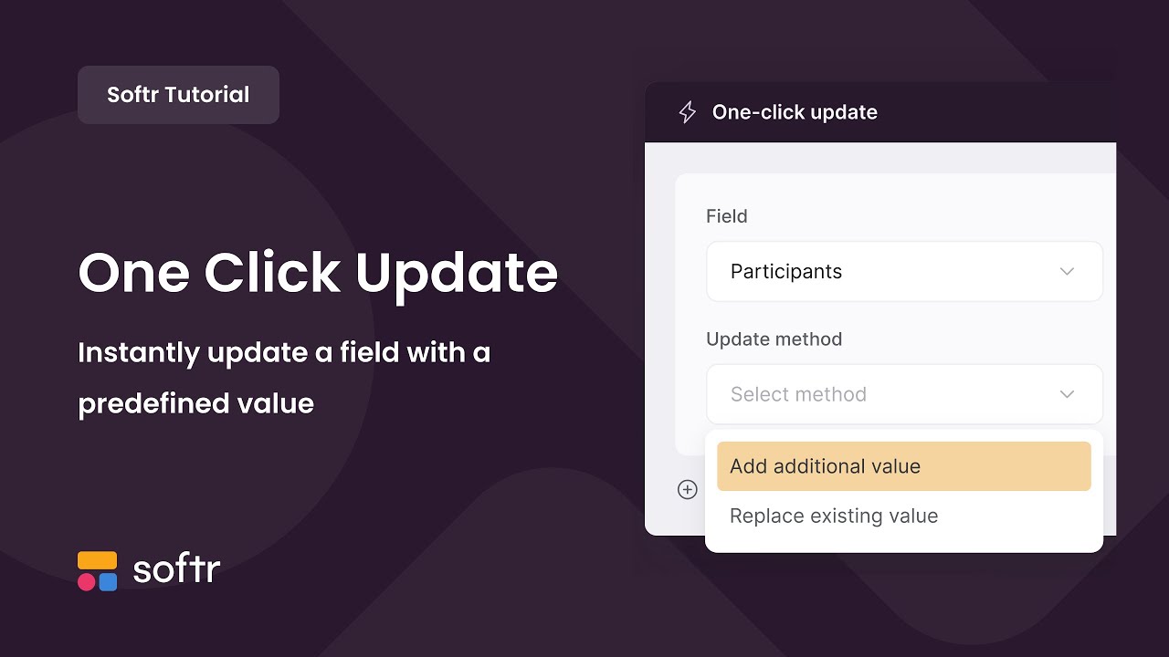 Introducing the One-Click Update Action Button | Softr Tutorial