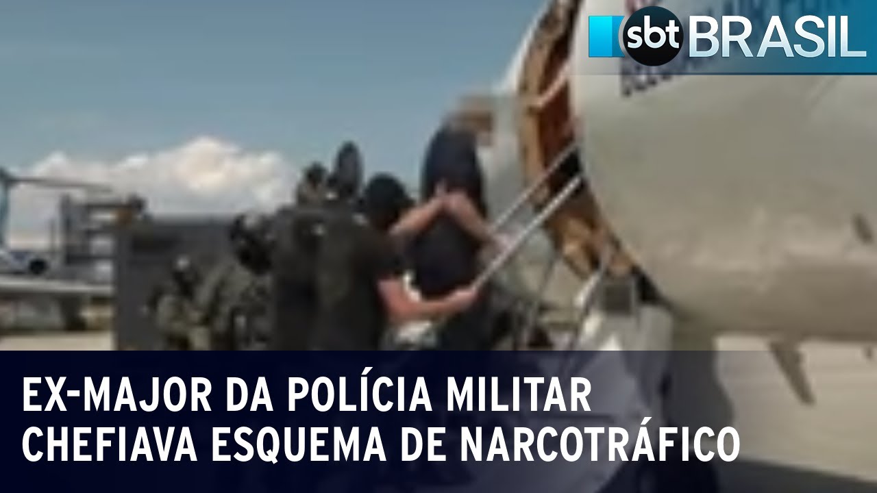 Ex-major da Polícia Militar chefiava esquema de narcotráfico | SBT Brasil (22/08/23)