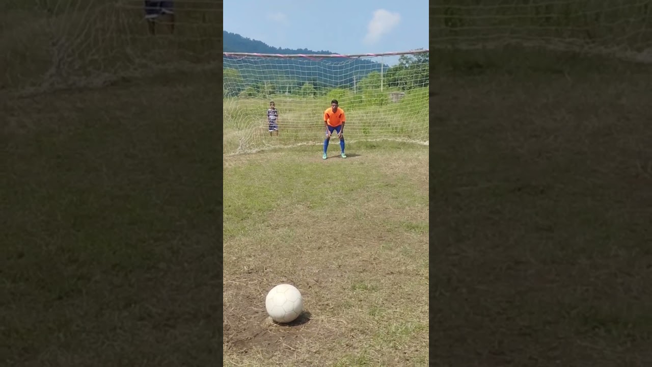 my best penalty kick Goradih football tournament