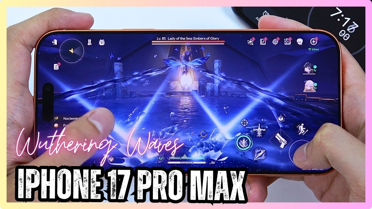 iPhone 17 Pro Max Wuthering Waves Gaming test | Apple A19 Pro, 120Hz Display