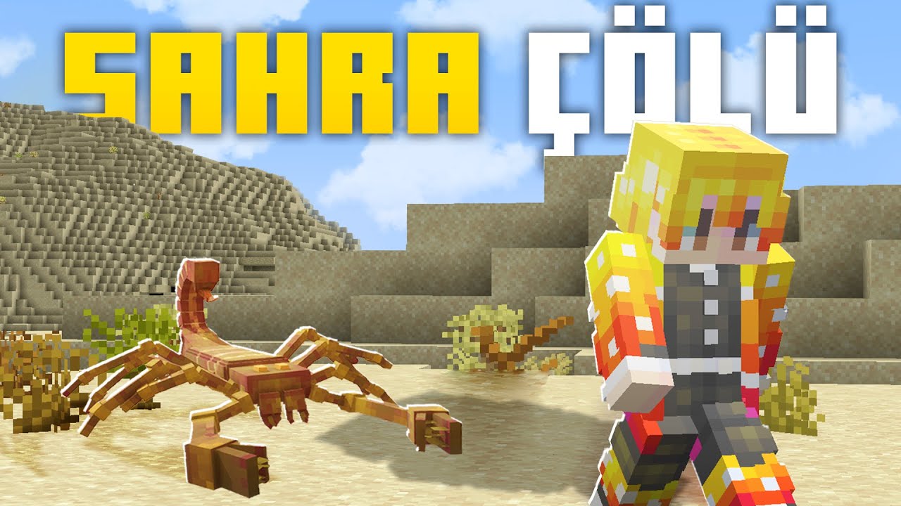 Minecraft SAHRA ÇÖLÜNDE Hayatta Kalmaya Çalıştım!