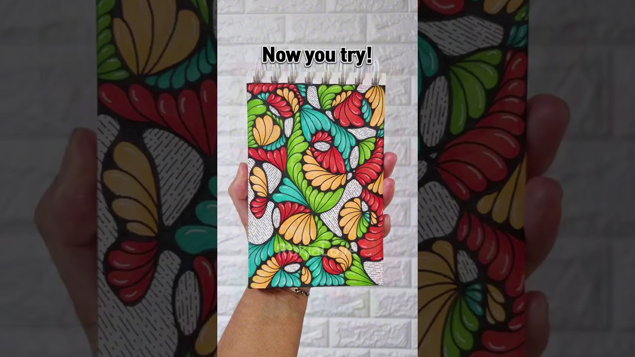 Colorful Petals Compilation II Zendoodles for beginners II Doodle art