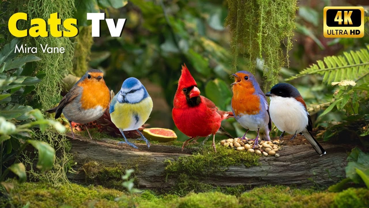 Outdoor Bird Magic for Cats 😸🎶 Garden Chirps & Soft Nature Sounds to Relax Your Cat