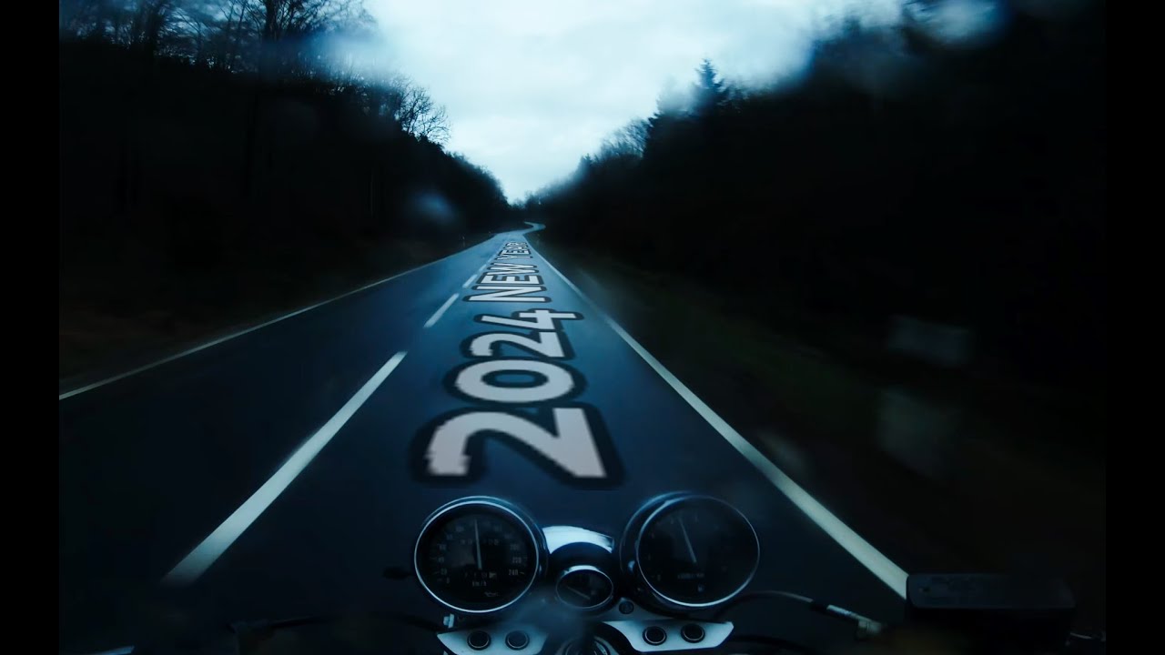 New Year Ride 2024 - Suzuki GSX 750 AE Inazuma - PURE POV SOUND GOPRO 7