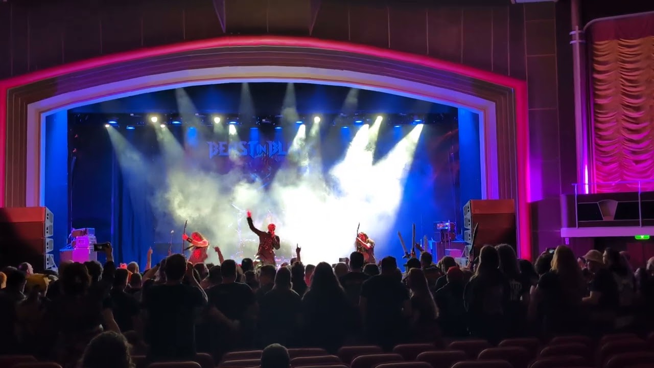 Clutch in Black 4:15am rain delay concert 70k Tons of Metal 2026 (Beast in Black @ Royal Theater)