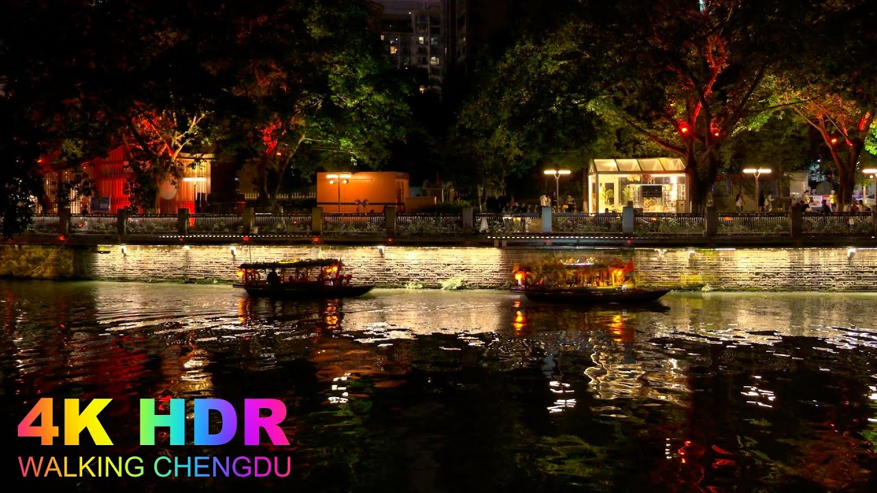 [4K HDR]Chengdu, China is so beautiful at night.#成都 #walking #china