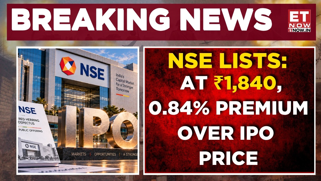 Листинг NSE: рыночный дебют по цене ₹1840, премия 0,84% к цене IPO | Деловые новости | ET Now