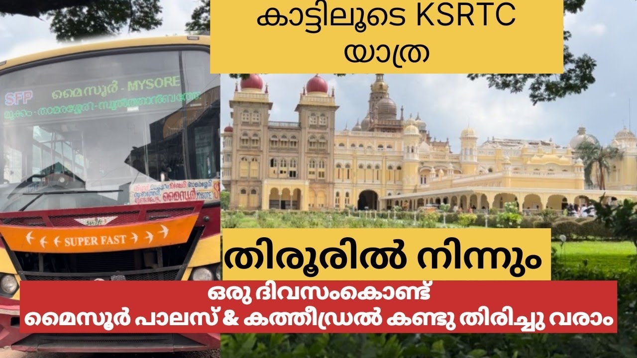 തിരൂരിൽ നിന്ന് ഒരു ദിവസം കൊണ്ട് മൈസൂർ പോയി വരാം KSRTC @Tirurkkaran#youtube