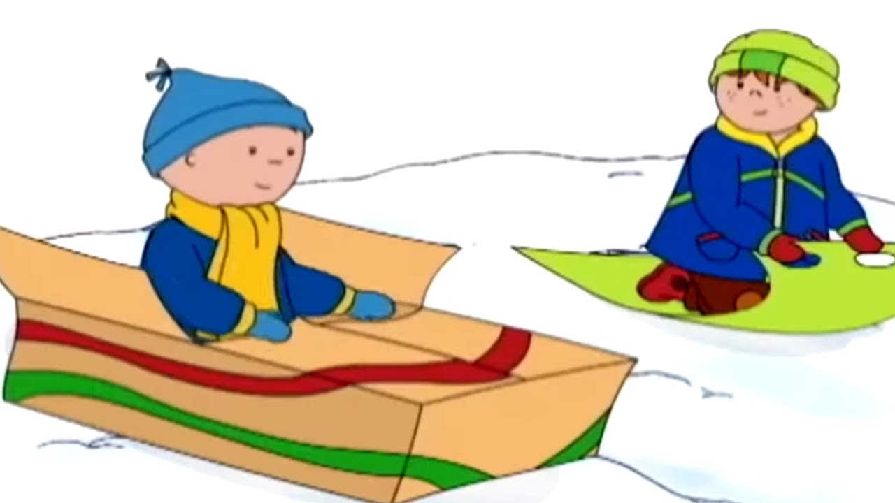 Trineo con Amigos | Caillou en Español Castellano