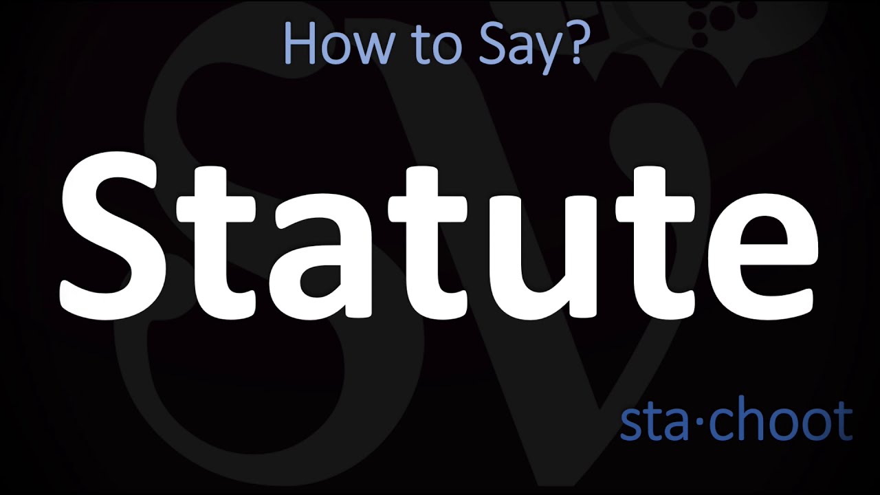 Как правильно произносить слово «Statute»? (ПРАВИЛЬНО)
