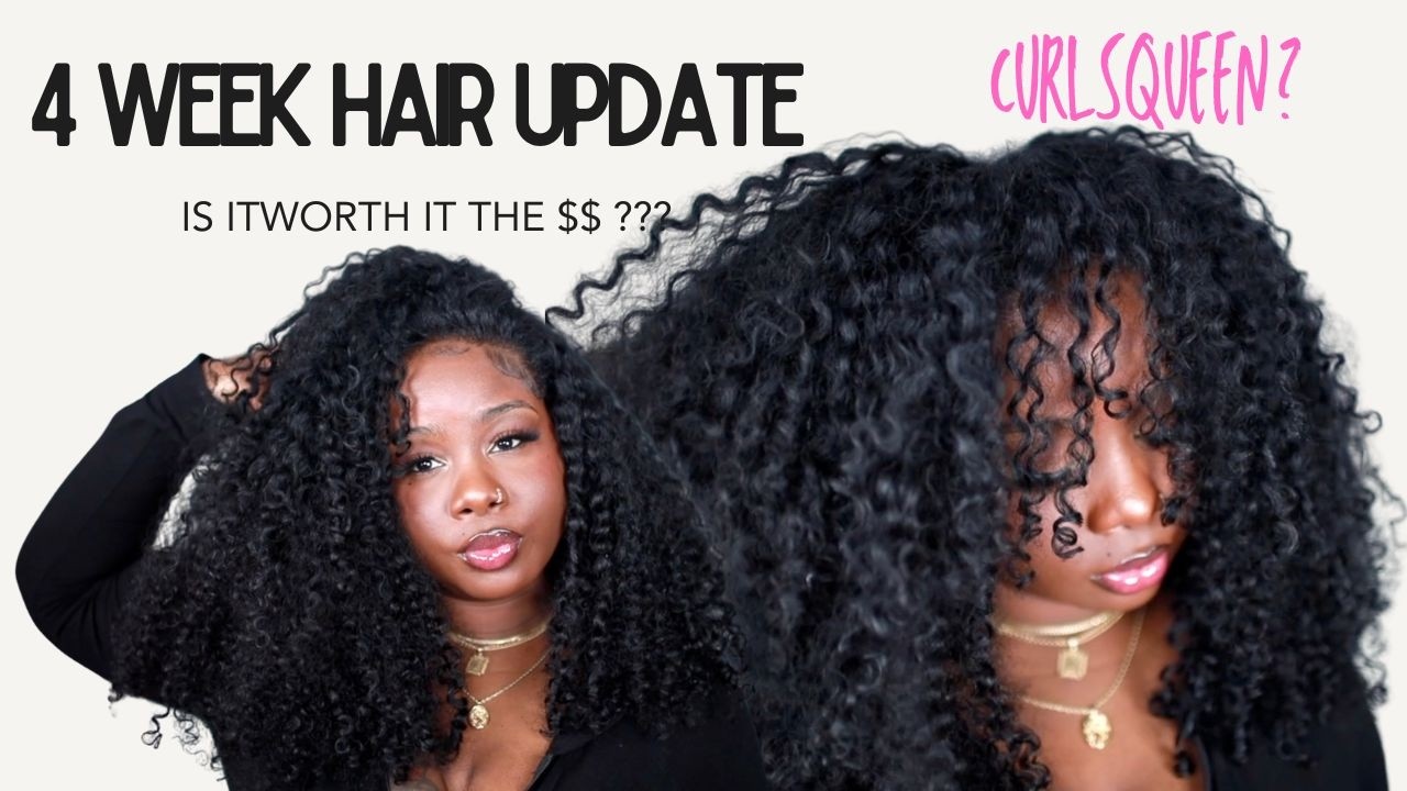 Is it Worth the $$? Curls Queen Water Kinky Curly 4 Week Hair Review!!