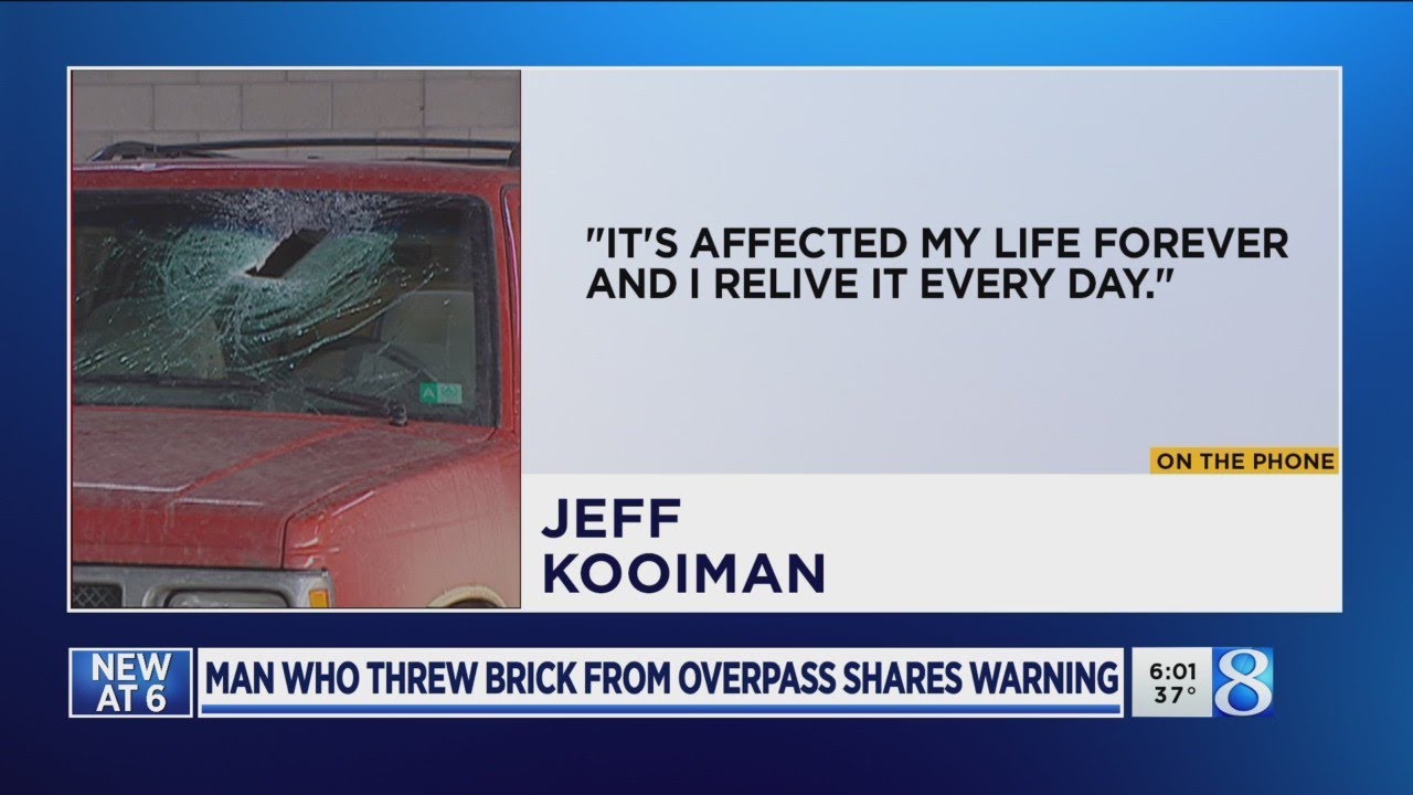 Man who threw brick in 2003 to concrete throwers: &lsquo;Stop now&rsquo;