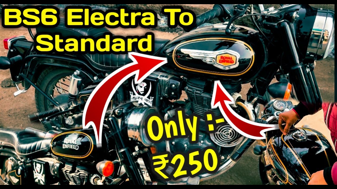 BS6 Electra to Standard bullet 🥵🔥 |Bullet ES tank modification | Aim Vlogs | 2023 New bullet