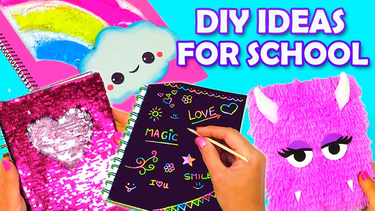 BACK TO SCHOOL DIYS! DIY Notebooks Decor