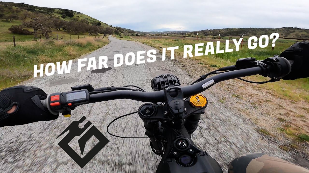 Sur Ron X 2022 Black Edition Ebike Real World Range Test | RAW Unedited POV Country Road Test RIde