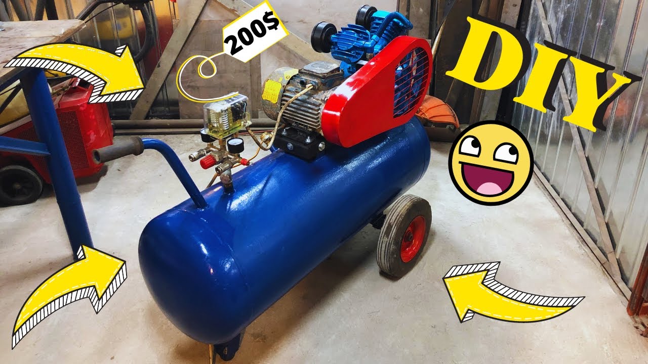 Jak zrobić sprężarkę powietrza DIY// Build Air Compressor