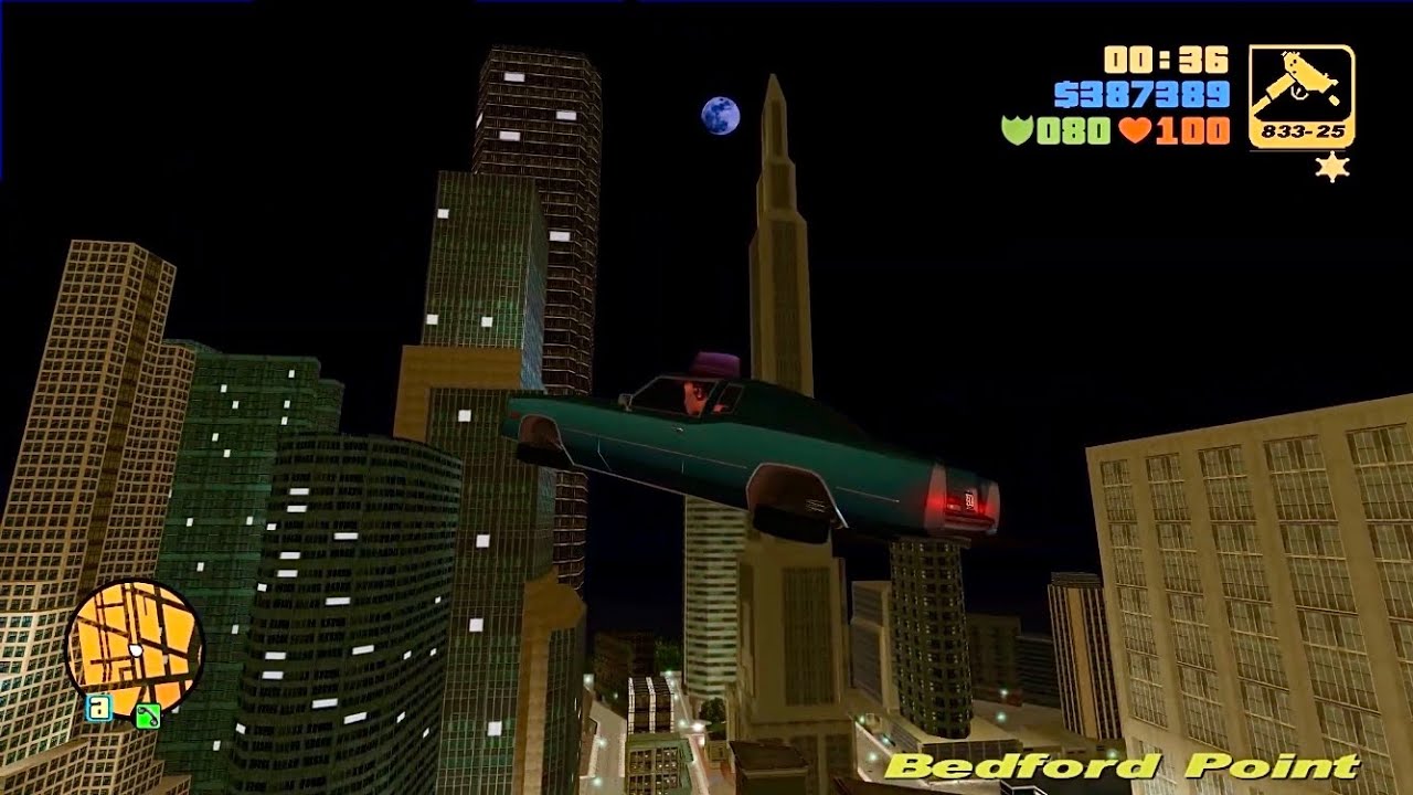 GTA 3 (RE3) - Flying Car Cheat Test - Sayonara Salvatore