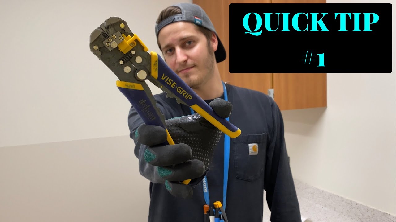 Electrician Quick Tip #1 - Removing Dimming Wire Jacket From Luminary MC