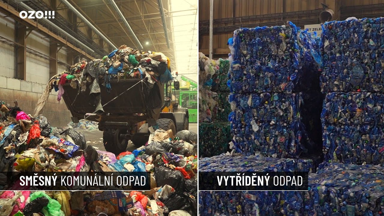 OZO Ostrava: Třídicí linka směsného komunálního odpadu