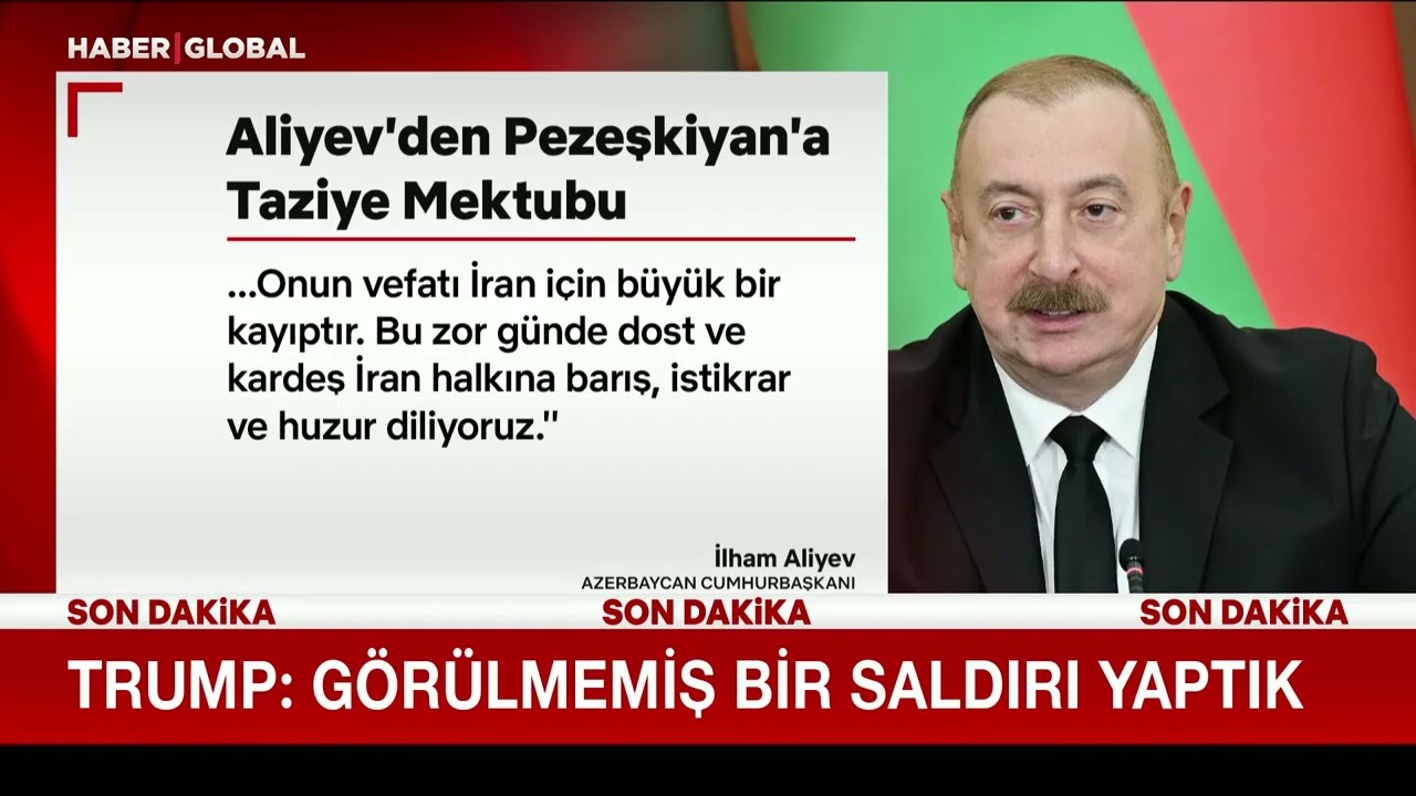 Azerbaycan Cumhurbaşkanı İlham Aliyev'den İran'a Taziye Mesajı!