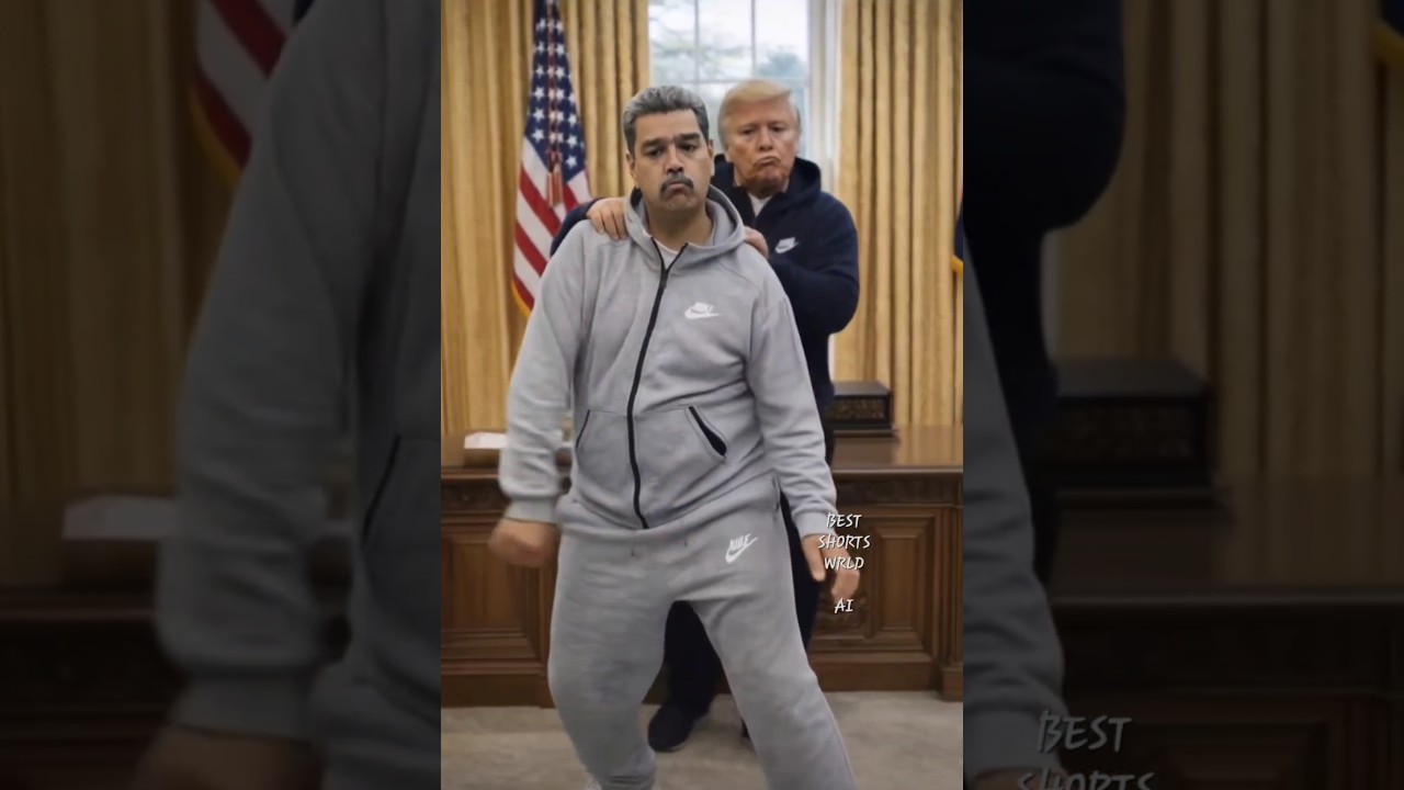 MADURO AND DONALD TRUMP DANCING 😂😂😂😂 #maduro #trump #venezuela #usa #freevenezuela #donaldtrump #fyp