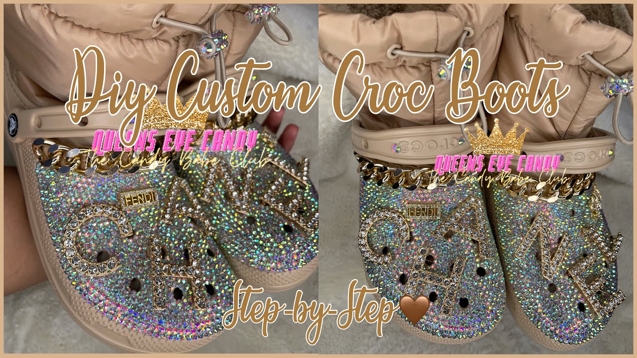 Diy Custom Croc Boots Step by Step| Custom Crocs| Entrepreneur Series Ep.11| QueenAria Ziya