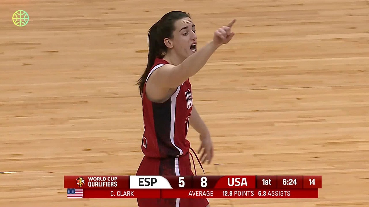 Caitlin Clark TAKES OVER in FIBA Basketball | #FIBAWWC