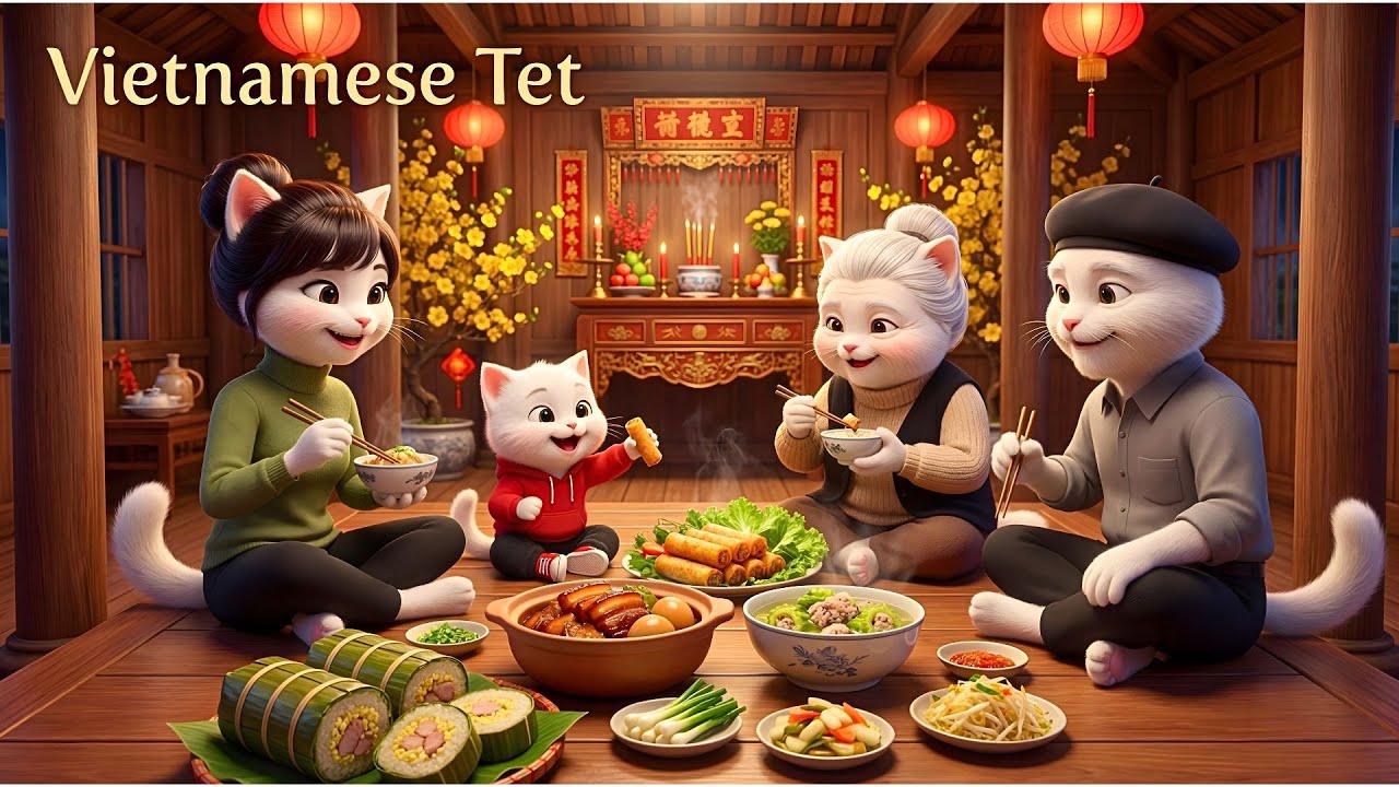 Vietnamese New Year Food &ndash; Southern Tet Family Feast l Heartwarming story