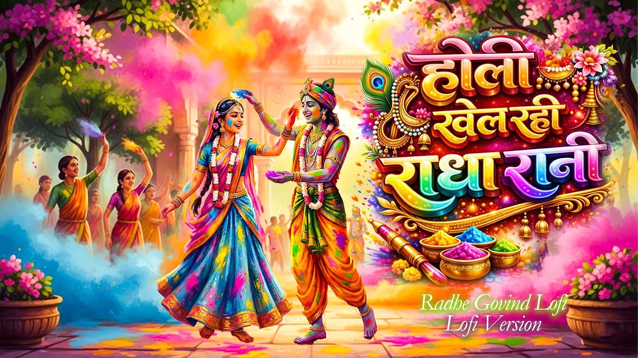 Radha krishna Lofi Holi Songs || Holi Khel Rahi Radha Rani || Lofi Versions || Radhe govind Lofi