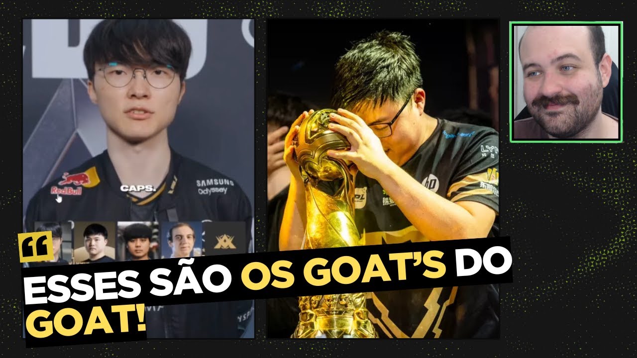 Quais são os GOAT's de cada uma das regiões? (LCK, LPL, LEC, LCS e LCP)