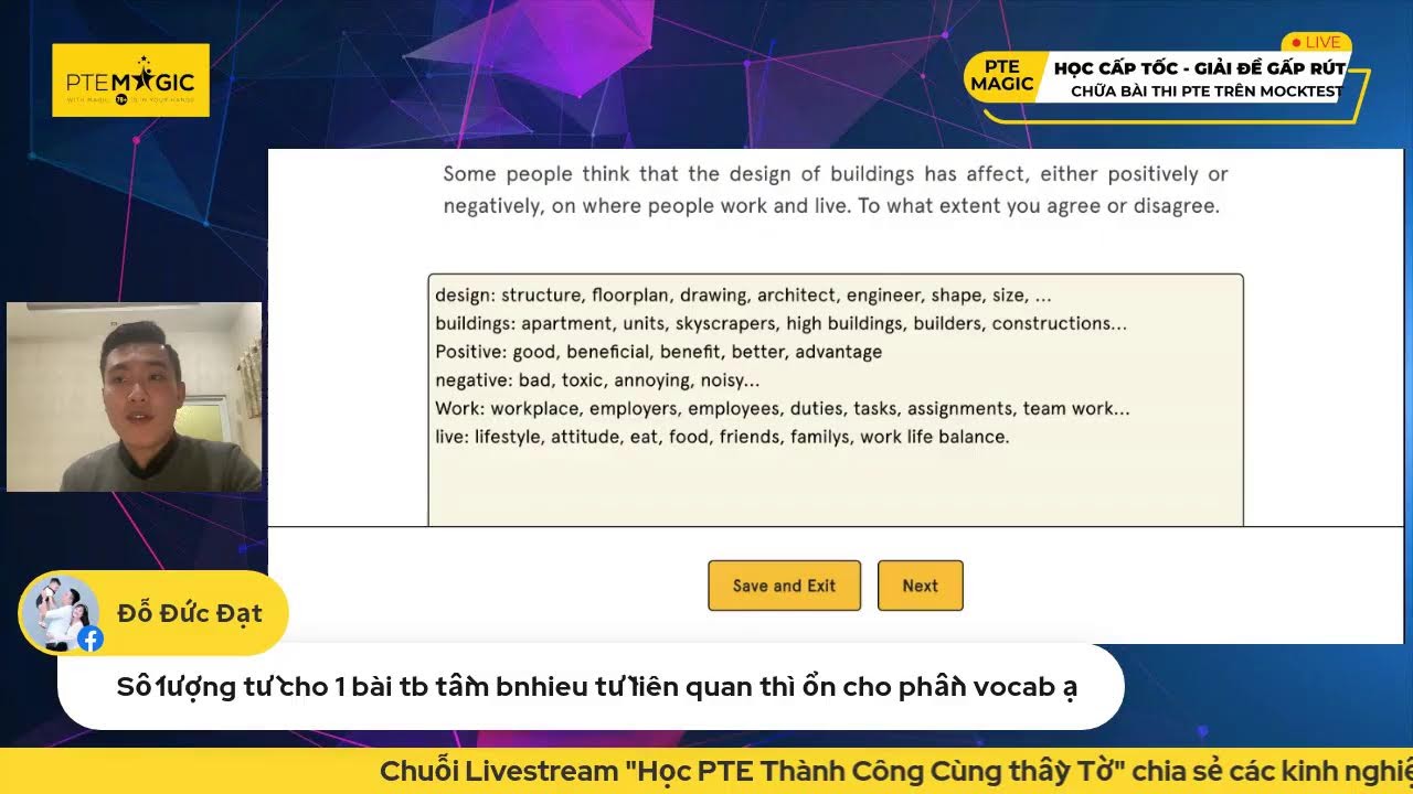 Thi Thử Mock Test - Cập Nhật PTE Mới Nhất Cùng Thầy Tờ