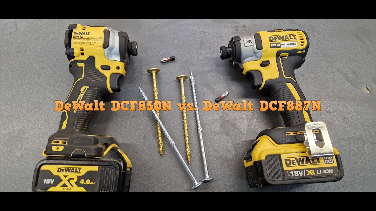 DeWalt DCF850N vs DeWalt DCF887N Zakrętarki udarowe